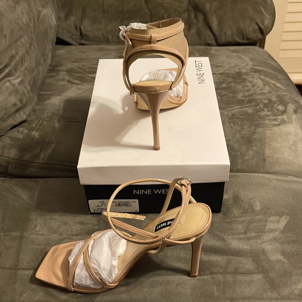 Strappy Heel Sandals - Nude